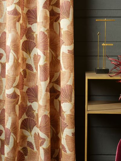 Saum Viebahn Vorhangstoff Elegance Ginko 1